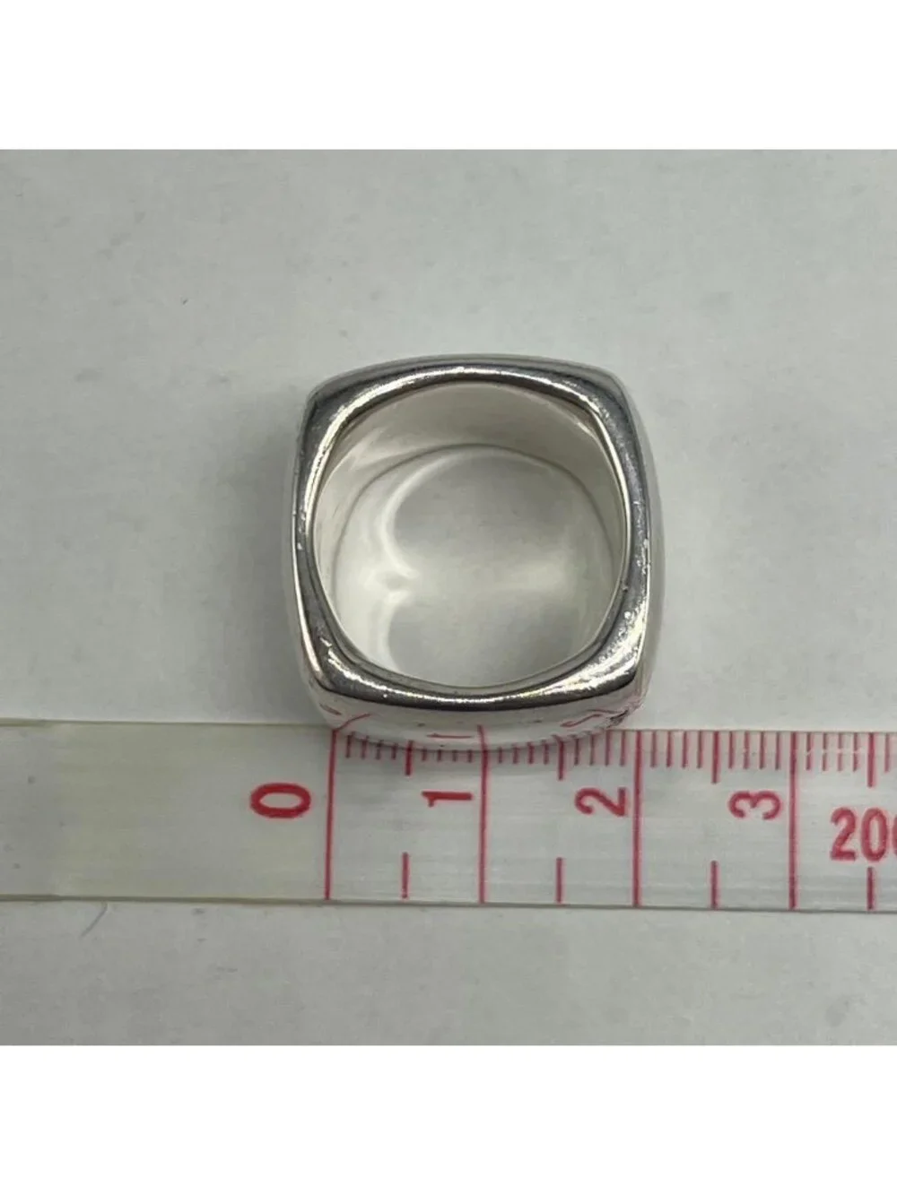 Chanel Wide Logo Square Ring
